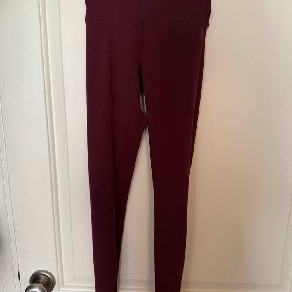 Lululemon Athletica Maroon Leggings